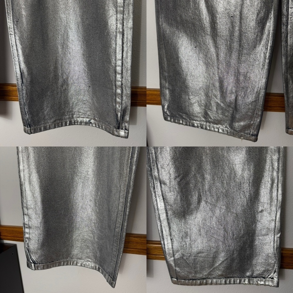 REVICE NWT Fly Silver wide leg jeans size 32 - Picture 9 of 16